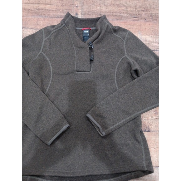 The North Face Sweaters - The North Face Womens Brown Fleece Toggle Shawl Neck Sweater XL Pullover  2475‎
